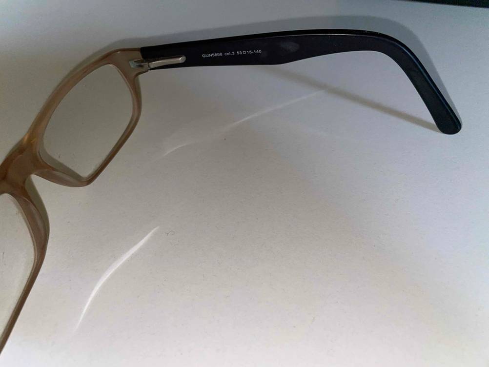 Brillenbügel von innen einer Gunnar Gunnarsson Brille.