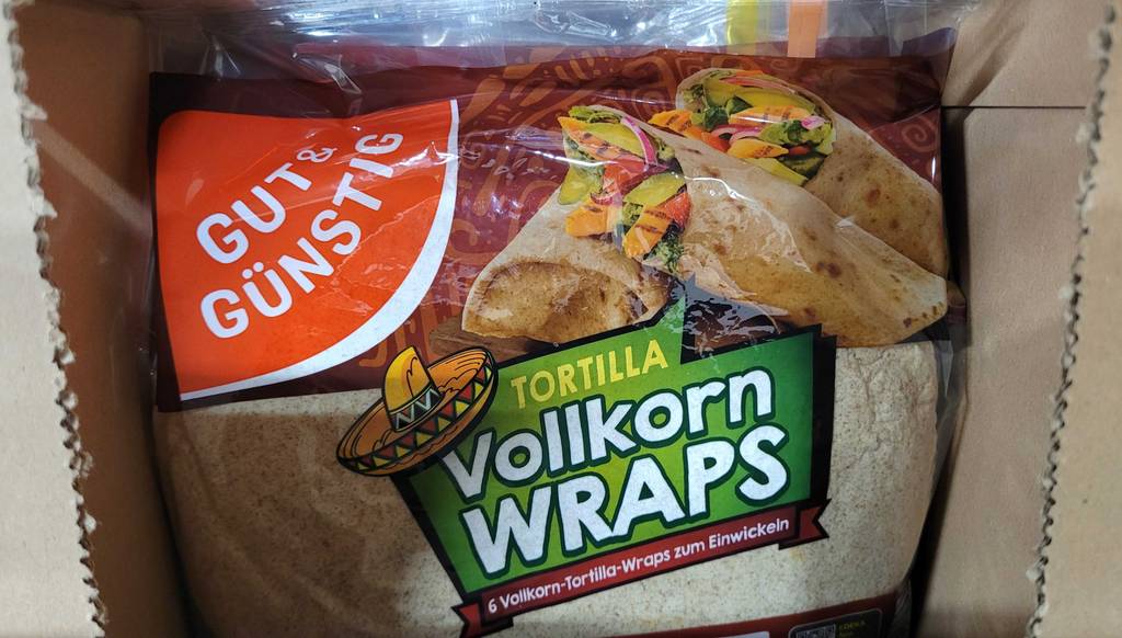 Getestet: Tortilla-Wraps in einer Verpackung.