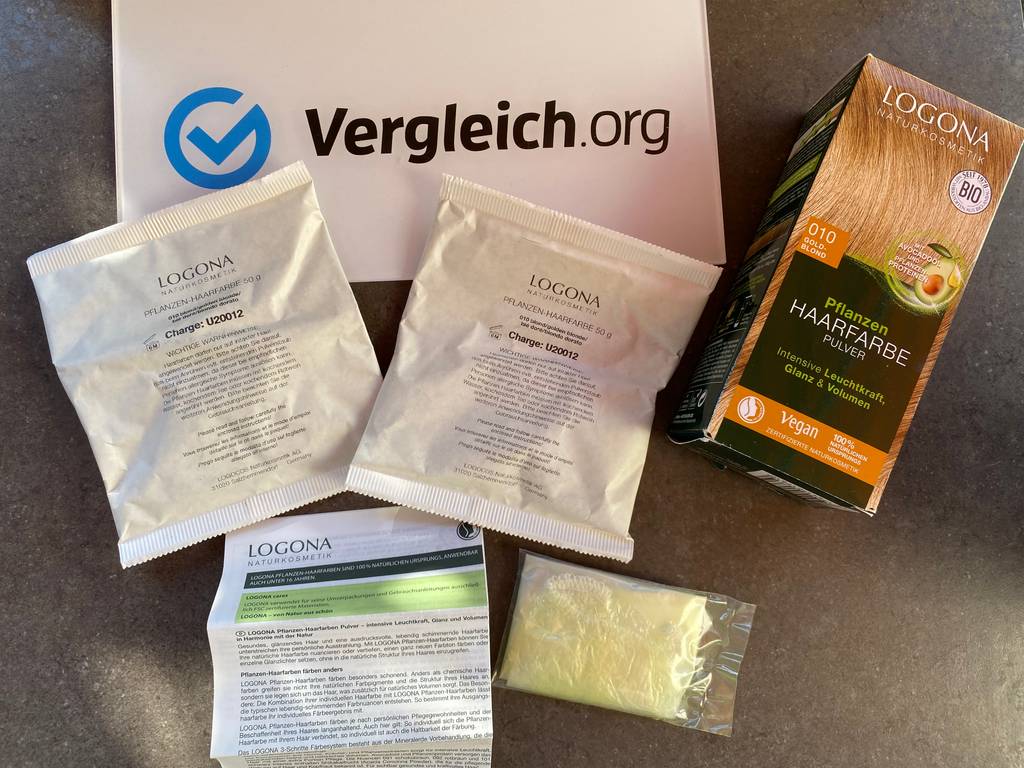 LOGONA Naturkosmetik Pflanzen-Haarfärbemittel Blond
