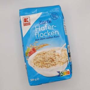 eine Packung Haferflocken