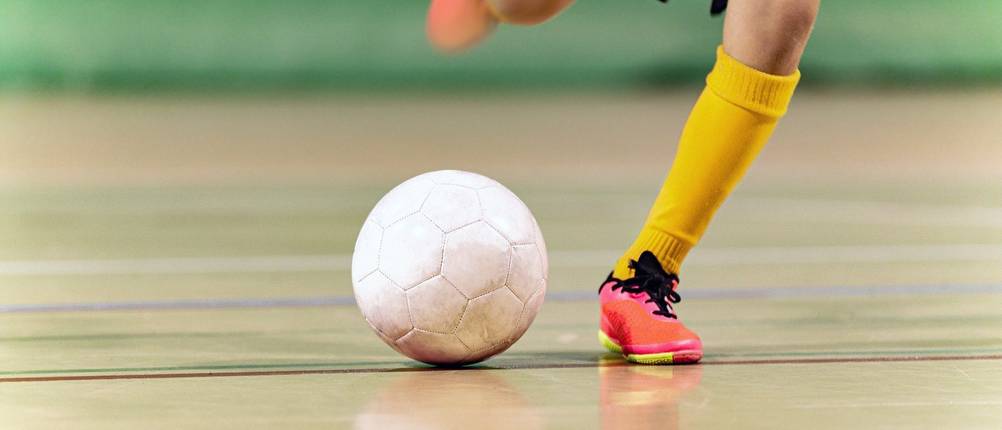 Hallenfußball-Test