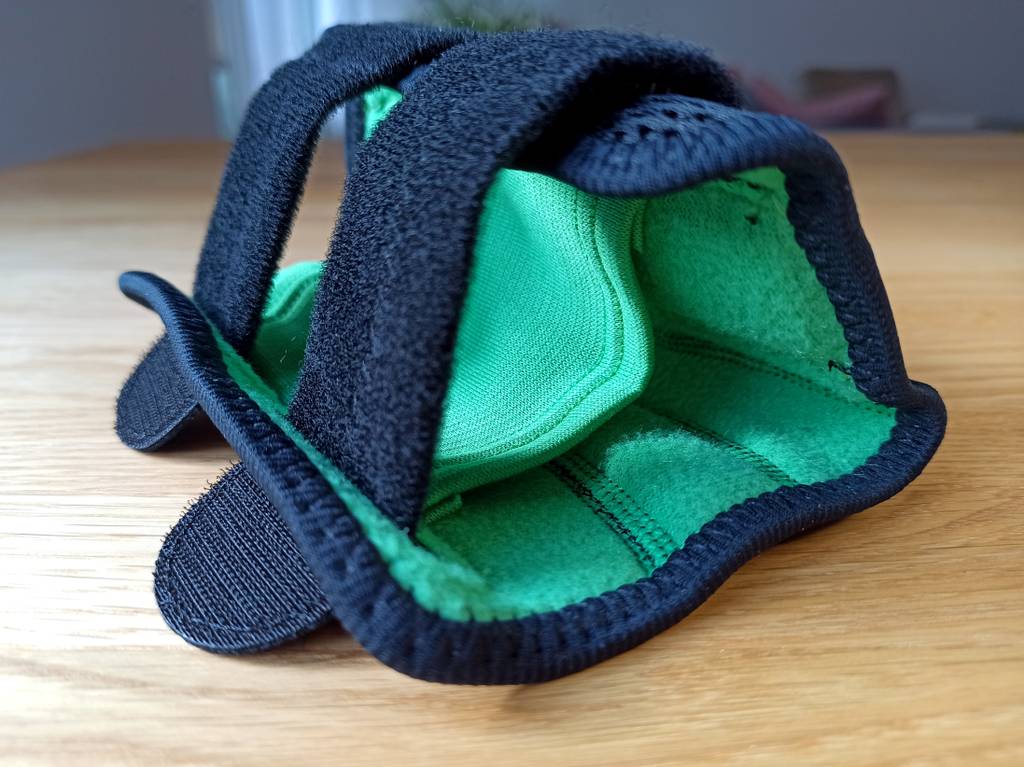 Handgelenkbandage Innenansicht.