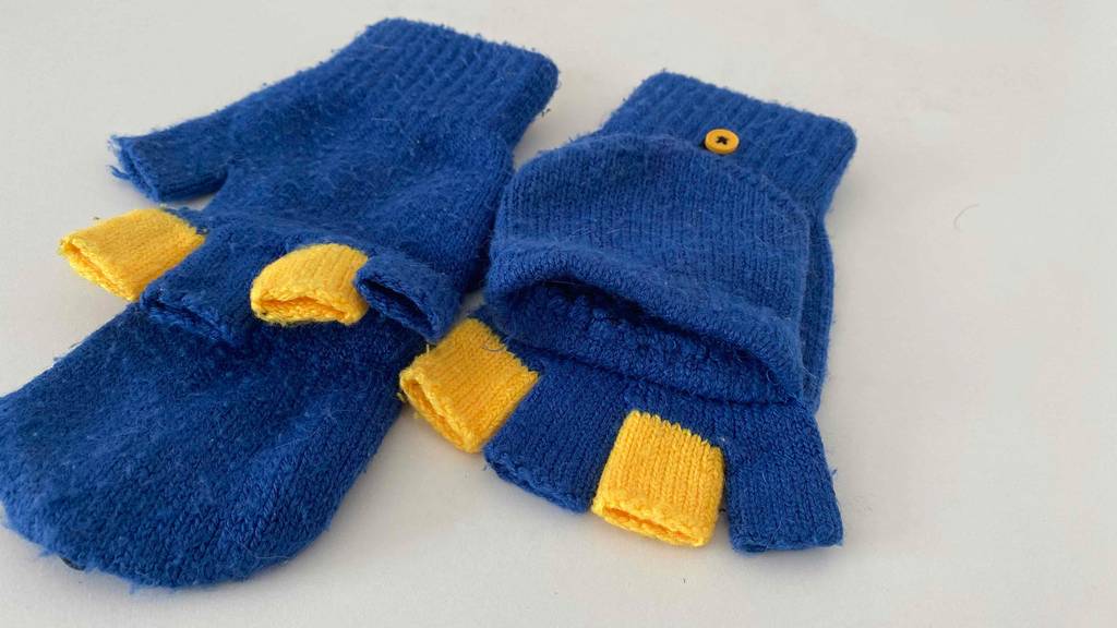 Handschuhe für Herren getestet: Ein Paar Handschuhe von vorne mit Fokus auf die Finger.