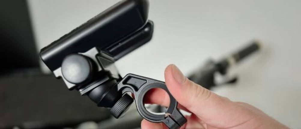 Die Handyhalterung von Grefay von der Seite im Detail.