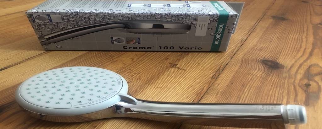 Der Duschkopf Croma 100 Vario von hansgrohe bei uns im Test