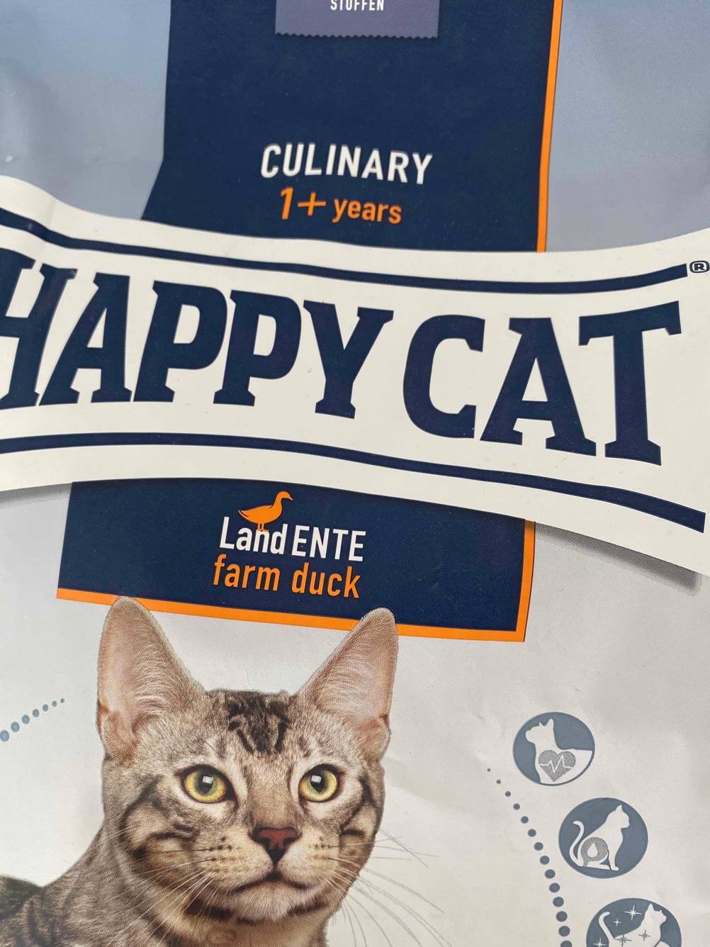 Happy Cat Katzenfutter Landente Verpackung von vorne.