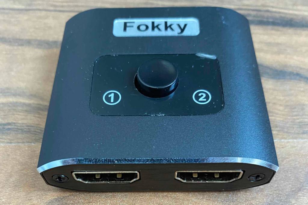 HDMI-Splitter 1-in-2-out-Test: Gesamtansicht des Splitters.