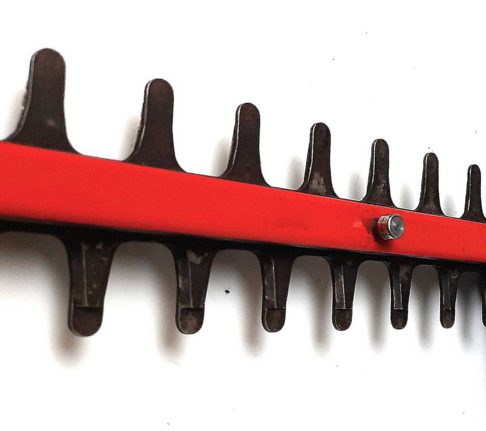 Heckenschere 60 cm im Test: Nahaufnahme der Klingen.