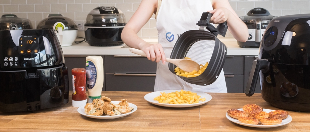 Verschiedene Heißluftfritteusen im Vergleich.org-Test