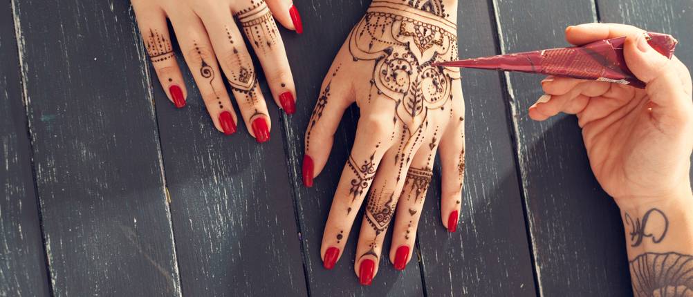 Henna-Tattoo-Farbe-Test