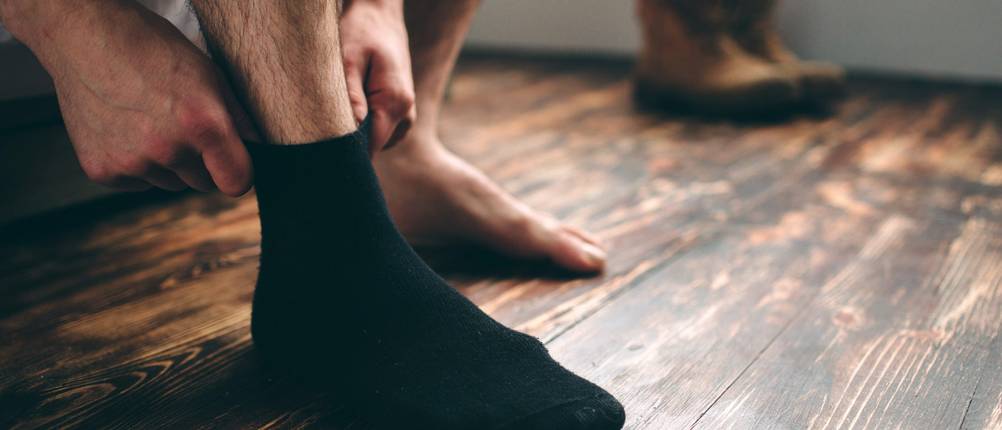 Herrensocken-schwarz-Test