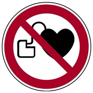 Herzschrittmacher Warnung Logo