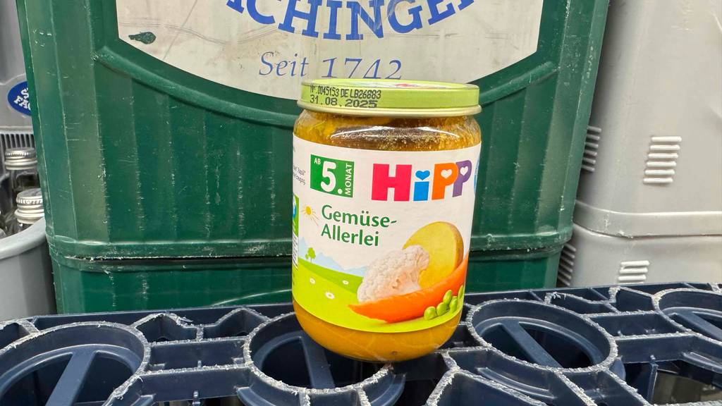Hipp-Babynahrung-Test: Auf dem Glas ist die Altersempfehlung angegeben.
