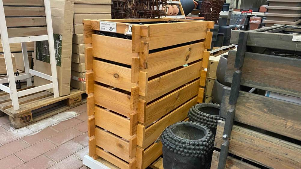 Hochbeet-Holz getestet: Außenansicht des Beets.