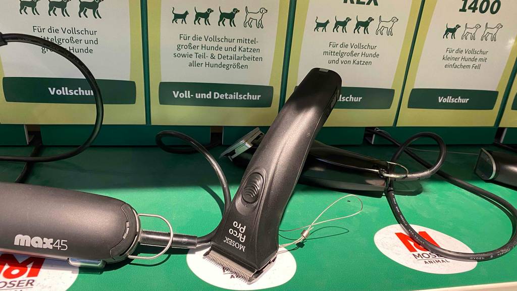 Getestete Hundeschermaschine für große Hunde. 