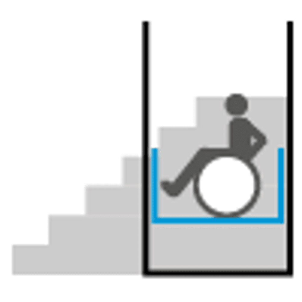 Rollstuhl-Hebebühne Icon