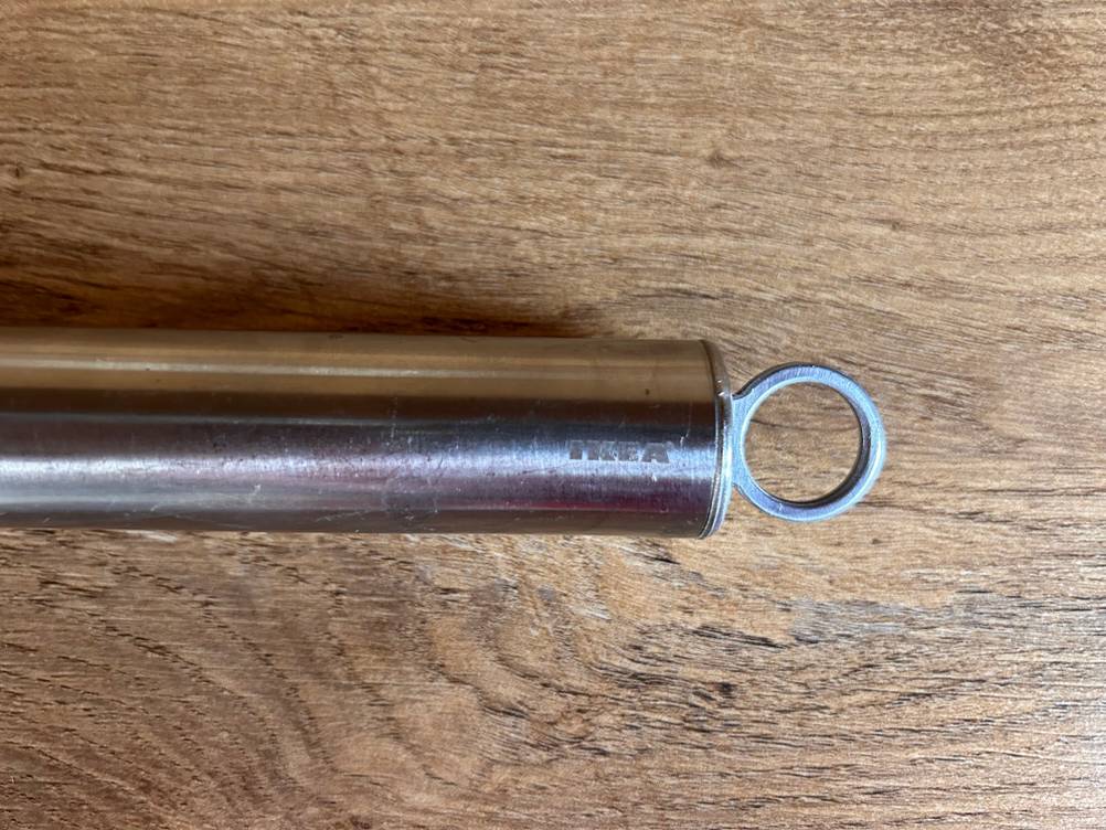 Getestet: Griff eines Kartoffelstampfers im Detail.
