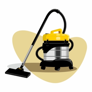 Vektorgrafik eines Industriestaubsaugers.