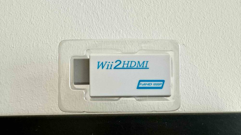 Wii-to-HDMI getestet: Produkt befindet sich in Verpackung aus Plastik.