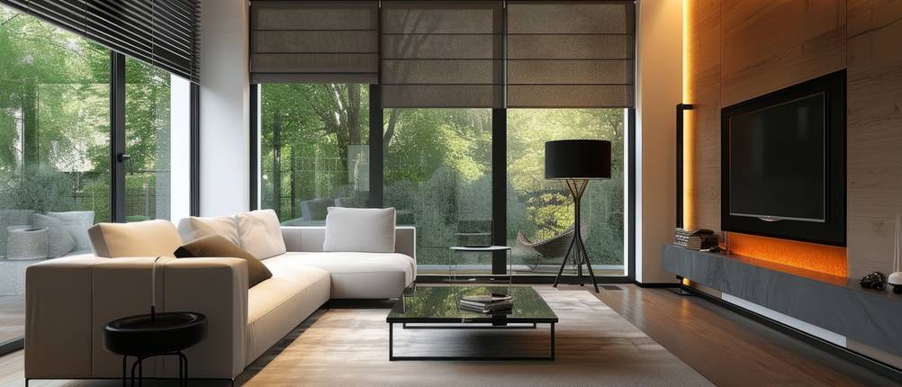 Infrarotheizungs-Test: Wand-Infrarotheizung in einem modernem Wohnzimmer-Ambiente