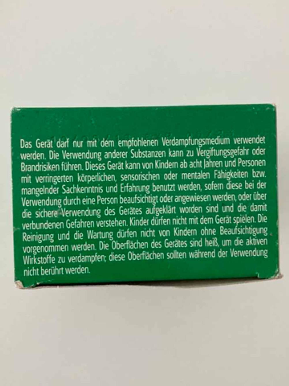 Insektenvernichter im Test: Nahaufnahme der Informationen auf der Verpackung.