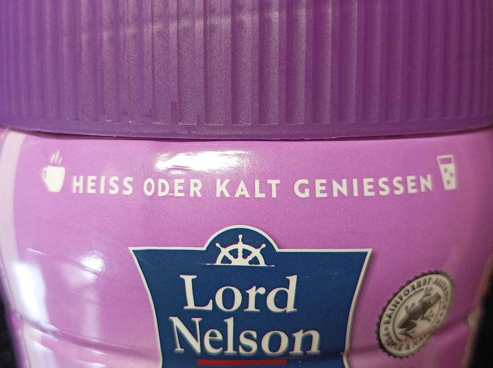 Instant-Tee im Test: Nahaufnahme der Informationen auf der Verpackung zum Verzehr.