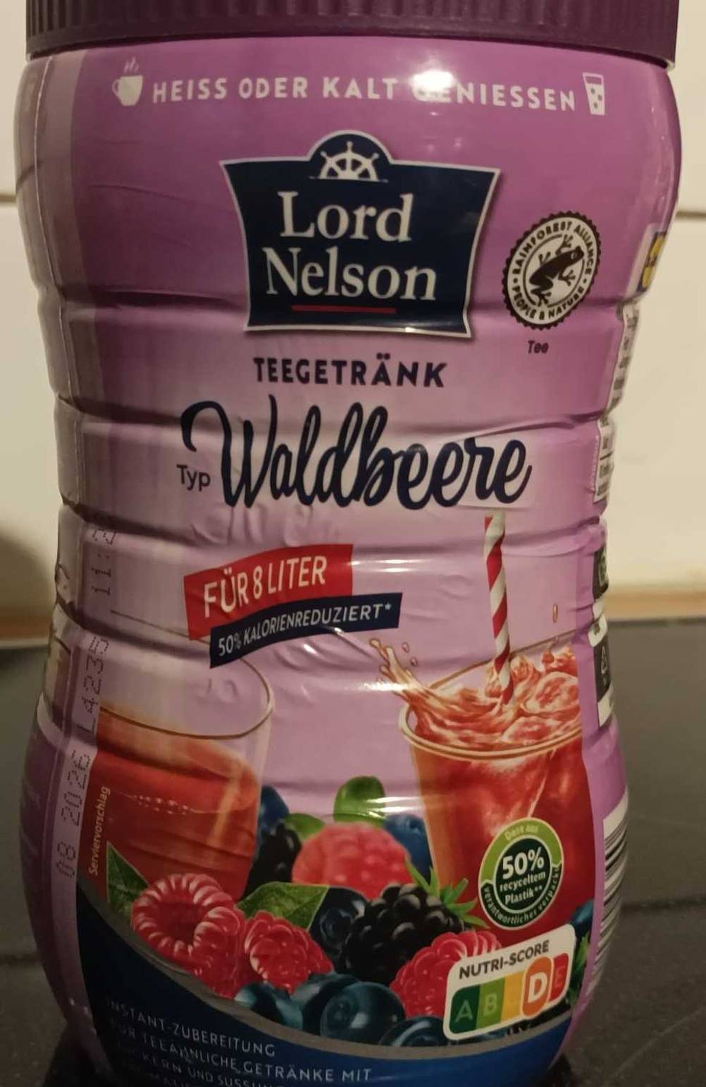 Die Packung des getesteten Instant-Tees von vorne.