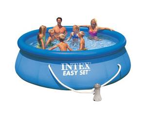 Kleiner aufblasbarer Pool - der Intex Easy Jet