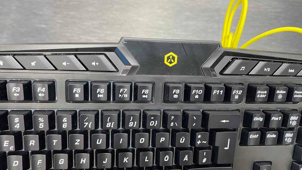 Blick auf die F-Tasten einer getesteten Gaming-Tastatur.