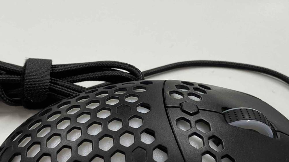 Gaming Maus getestet: Detailansicht des Scrollrads.