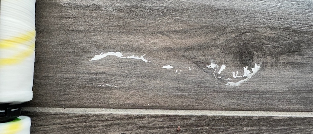 Stärke-Fleck nicht ganz verschwunden nach Reinigung mit dem Kärcher FC 7