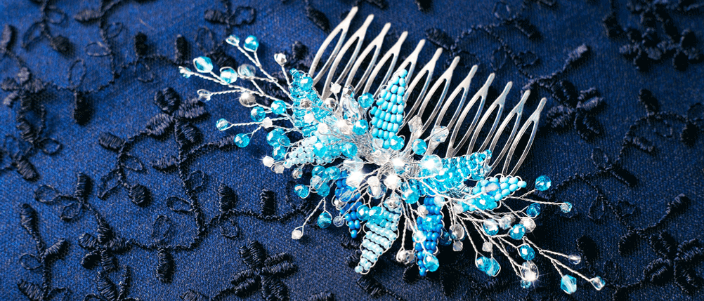 Frisurenkamm Kamm mit Schmuck