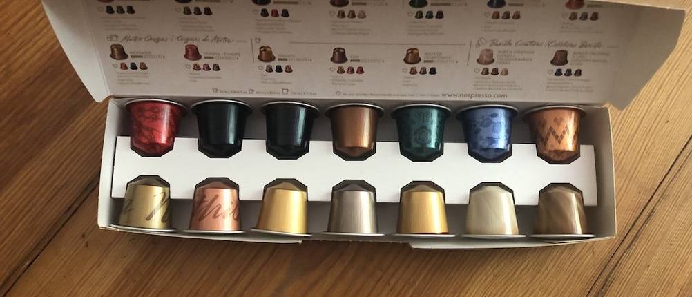 kapseln von nespresso bunt