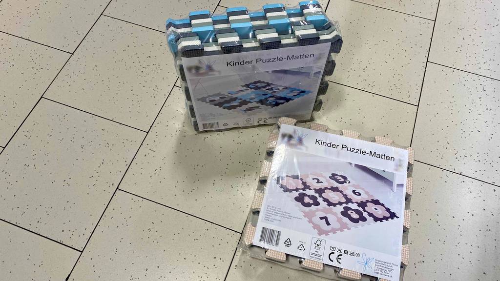 Getestete Puzzlematten von Kaufland haben verschiedene Farben.