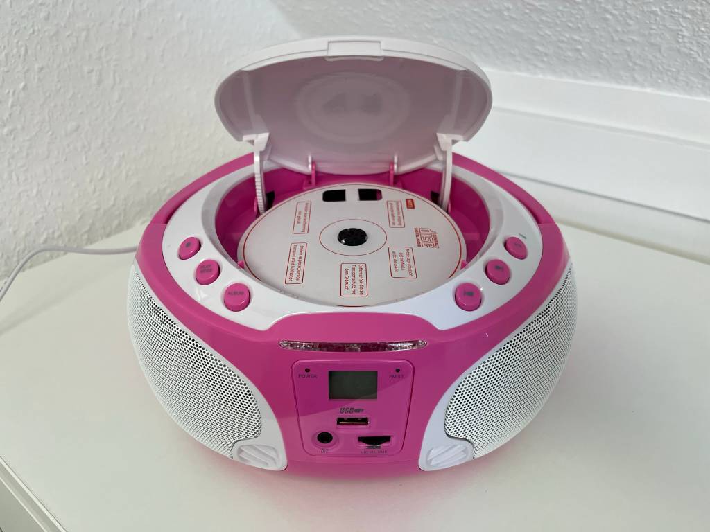 CD-Fach des Lenco-Players.