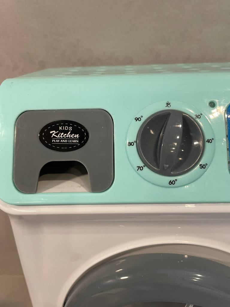 Temperaturregler von einer getesteten Kinder-Waschmaschine.