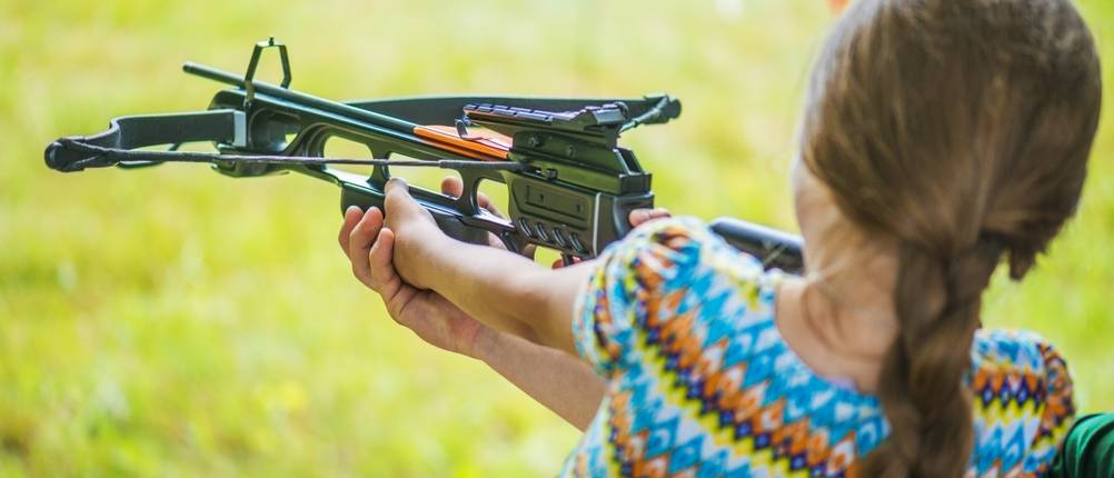 Kinderarmbrust-Test