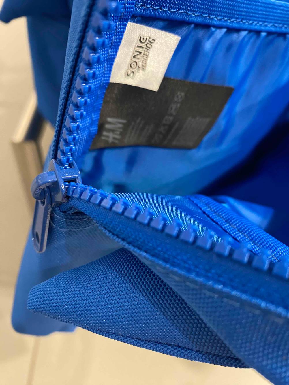 Zipper von einem getestetem Kindergartenrucksack.