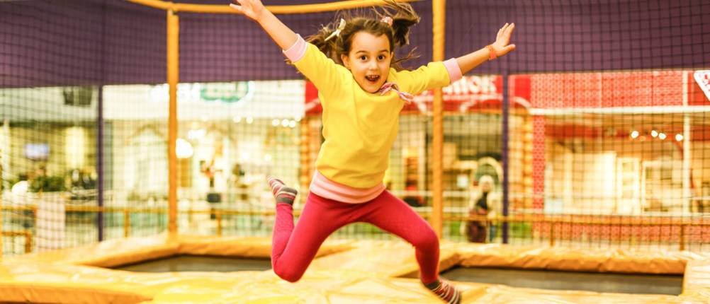 Kindertrampolin-Indoor-Test