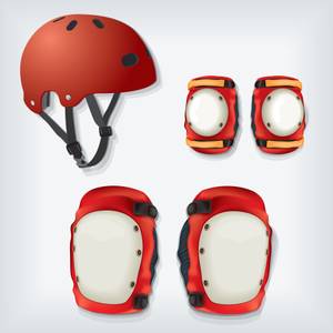 knieschoner, helm und Ellenbogenschoner bei der Pogo-Stick Nutzung verwenden