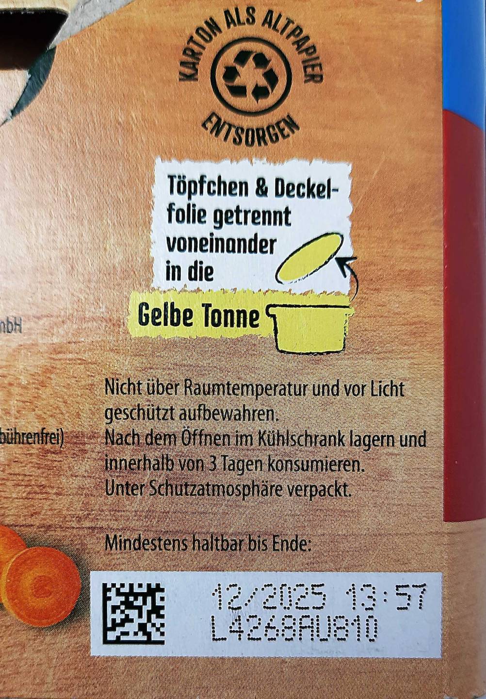 Knorr-Bouillon im Test: Nahaufnahme der Verpackung mit Informationen.