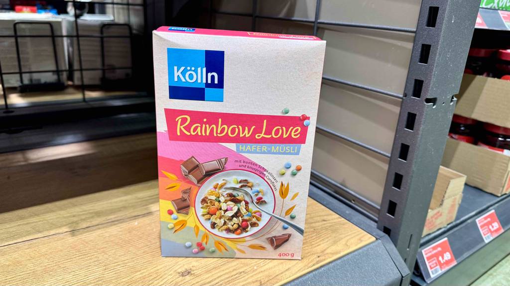 Kölln-Müsli-Test: Auf der Verpackung stehen Informationen zum Inhalt.