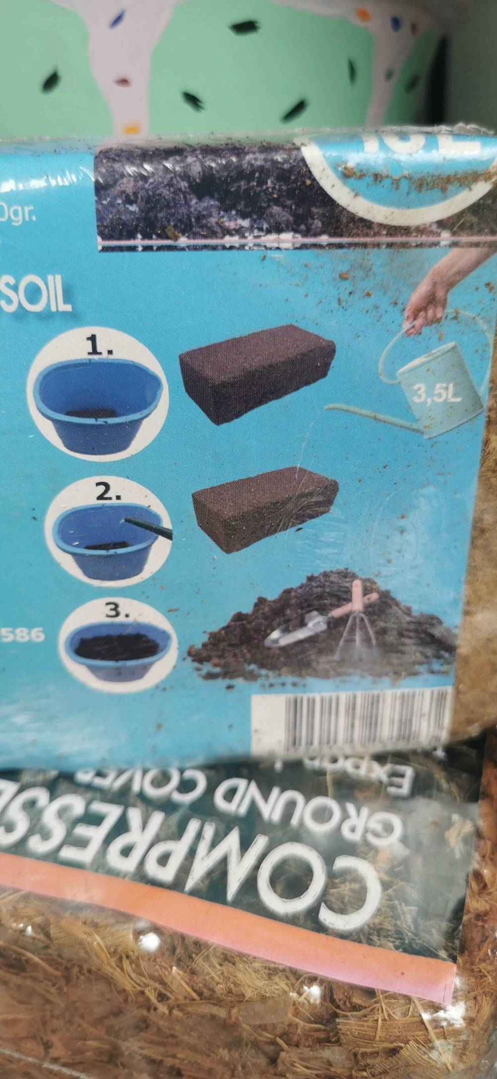 Kokoserde getestet: Aufgedruckte bebilderte Anleitung in 3 Schritten auf einer Packung.