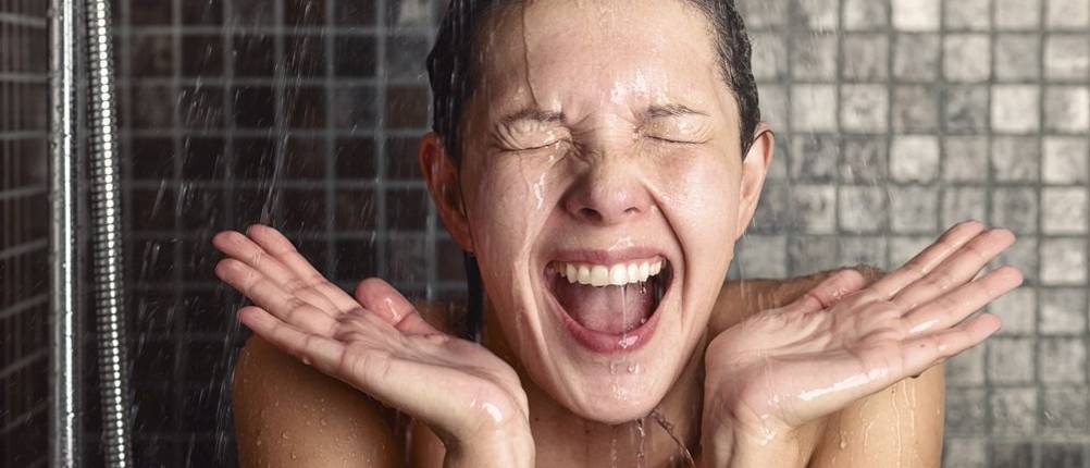 Komplettdusche entspannt