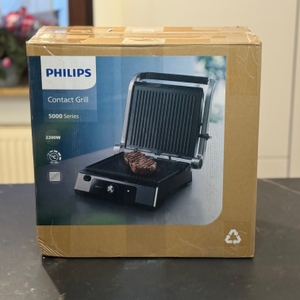 Verpackung des getesteten Kontaktgrills von Philips.