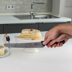 victorinox-kuchenmesser im hochzeitstorten-test: tortenmesser kunstoff
