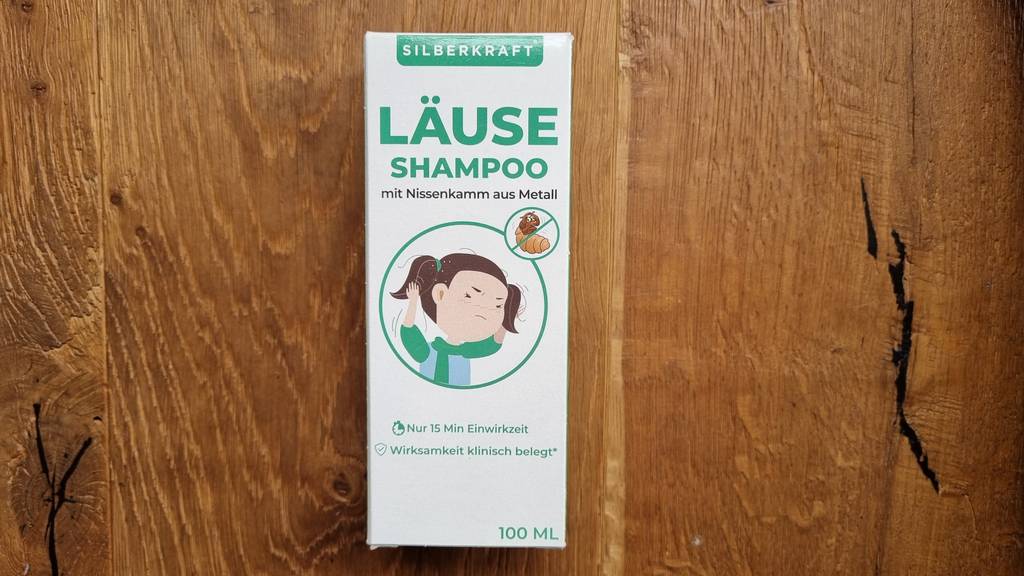 Läusemittel in der Originalverpackung.