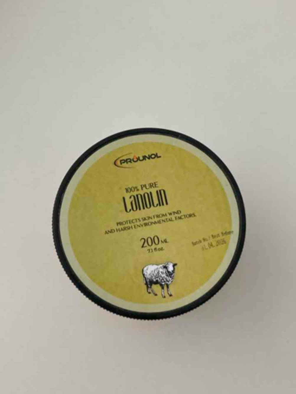 Der Deckel des getesteten Lanolins.
