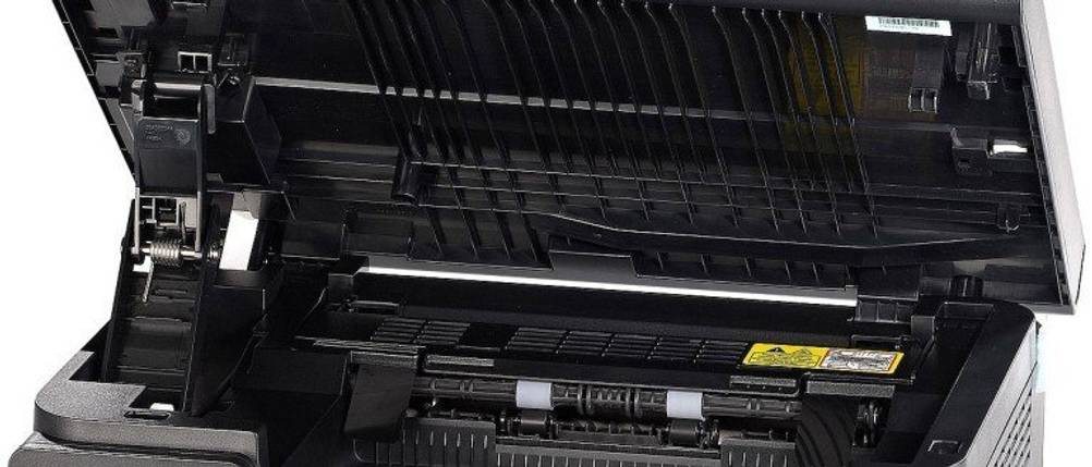 Laserdrucker geöffnet