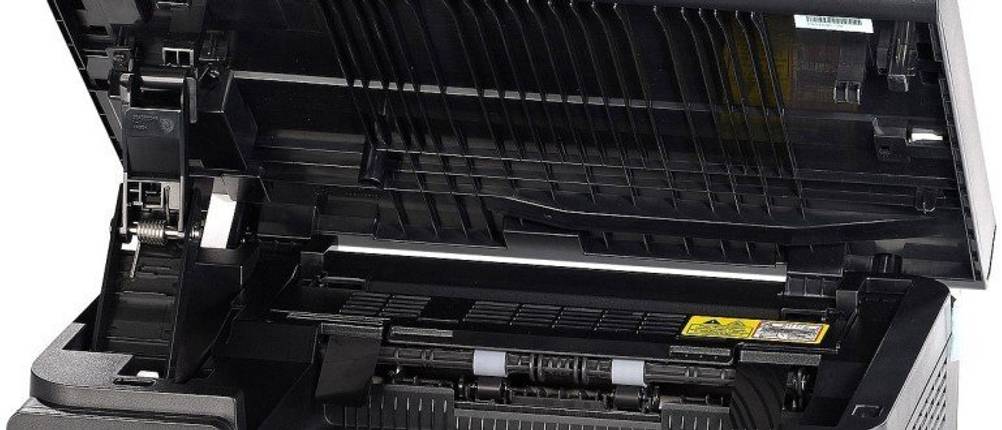 Laserdrucker geöffnet